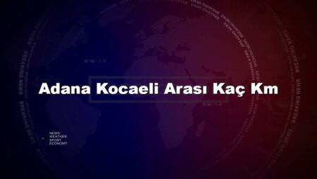 Adana Kocaeli Arası Kaç Km