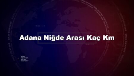 Adana Niğde Arası Kaç Km