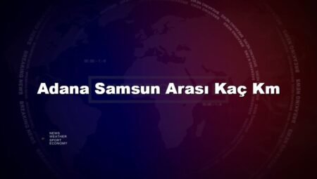 Adana Samsun Arası Kaç Km