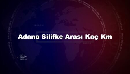 Adana Silifke Arası Kaç Km