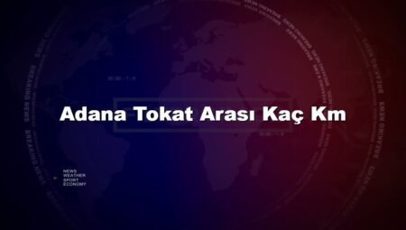 Adana Tokat Arası Kaç Km