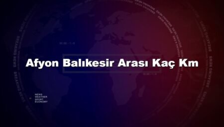 Afyon Balıkesir Arası Kaç Km