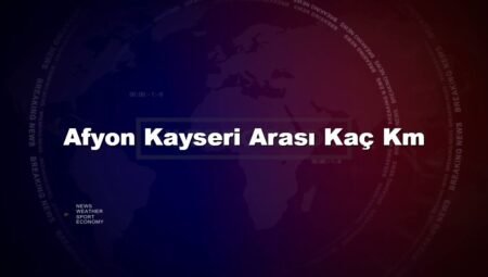 Afyon Kayseri Arası Kaç Km