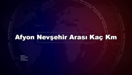 Afyon Nevşehir Arası Kaç Km