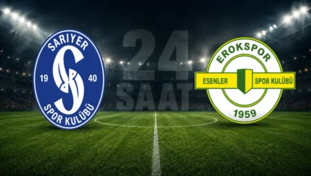 Sarıyer – Esenler Erokspor maçı ne zaman, hangi kanalda? 26 Nisan 2026 canlı yayın bilgileri