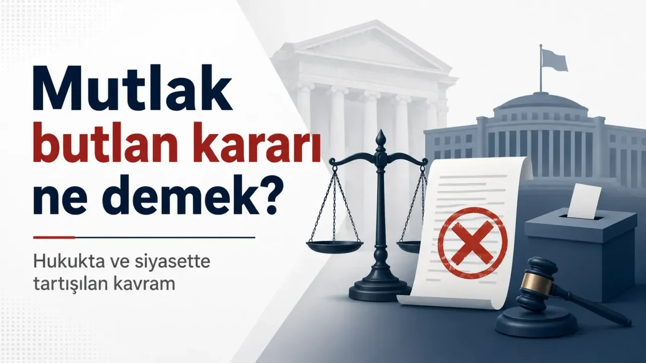 Mutlak butlan nedir, hukukta ve siyasette hangi sonuçları doğurur?