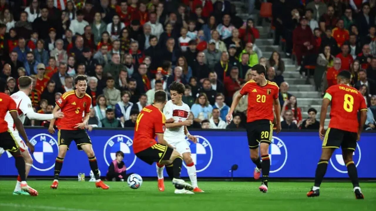 A Milli Futbol Takımı, deplasmanda Belçika’ya 3-0 mağlup oldu